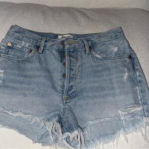 AGOLDE Women's Blue Denim Shorts